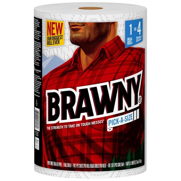 Brawny 2 Ply Paper Towels; 240 Sheet Pack of 6 6020890